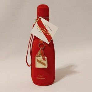 G.H. MUMM Brute Cordon Rouge Champagne Red Zipped Insulating Case & Keychain NEW